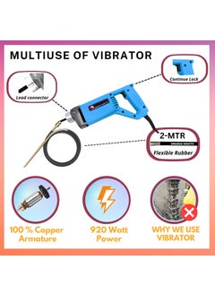 swadesi krafts SWADESI KRAFTS Power 35mm Concrete Electric Vibrator machine 920WTT with 2mtr needle  - Image 2