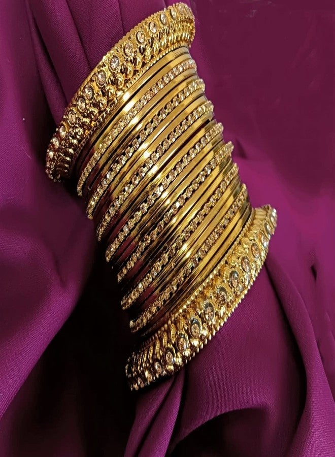 Efulgenz Boho Vintage Gypsy Tribal Indian Crystal Bracelets Bangle Set - Image 2