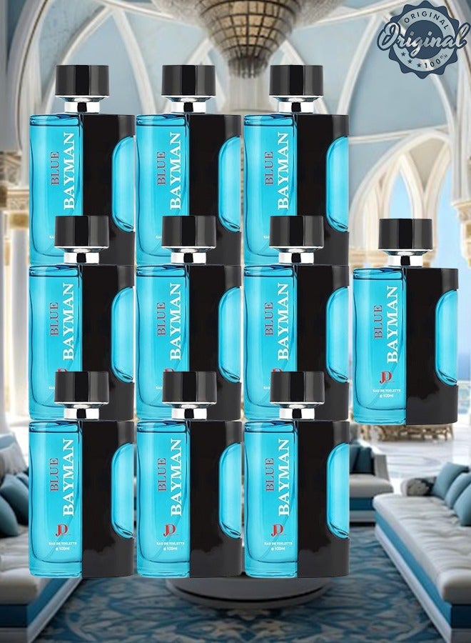 Blue 10 Pieces Blue Bayman Perfume 100ml EDT - Image 1