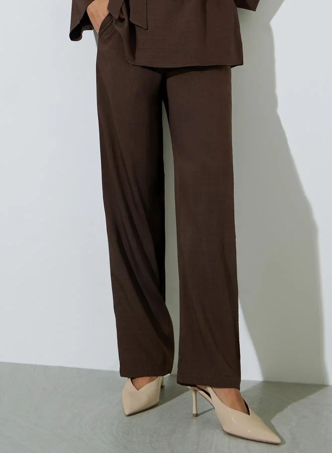 Styli  Women Longline Top and Wide Leg Pants Co-Ords for Women | Best Price UAE