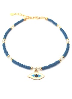 Alwan Long Size Anklet with Evil Eye  - Image 1