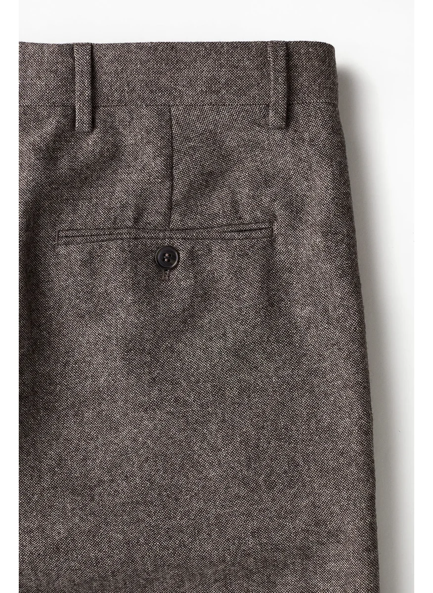 H&M Loose Fit Wool-Blend Trousers