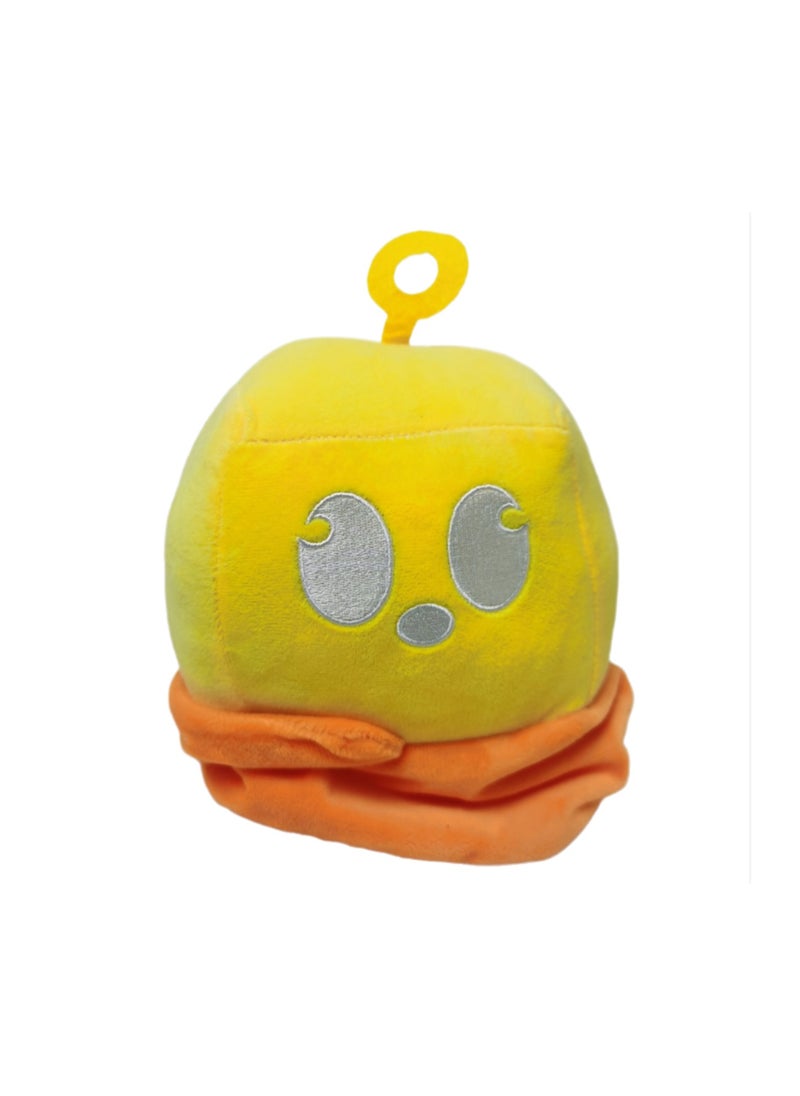 General 15cm Yellow Box Plush Toy, Blox Fruits Game Peripheral Plush Toy Props Boys And Girls Birthday Gift  - Image 1