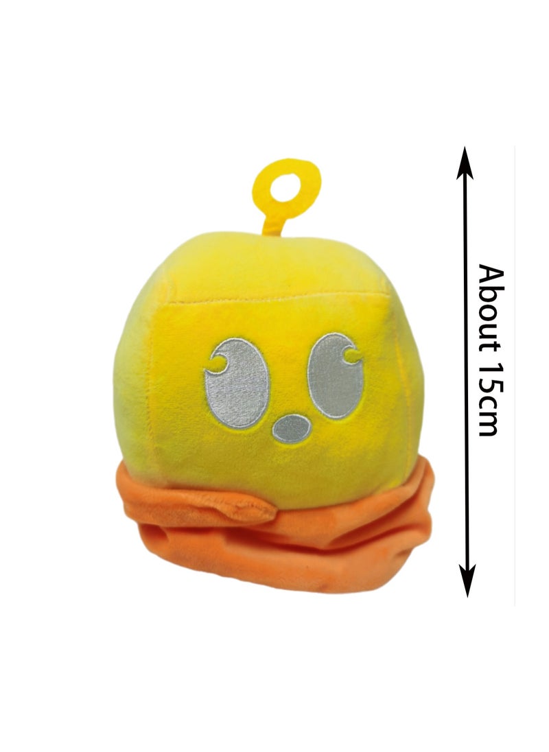 General 15cm Yellow Box Plush Toy, Blox Fruits Game Peripheral Plush Toy Props Boys And Girls Birthday Gift  - Image 2