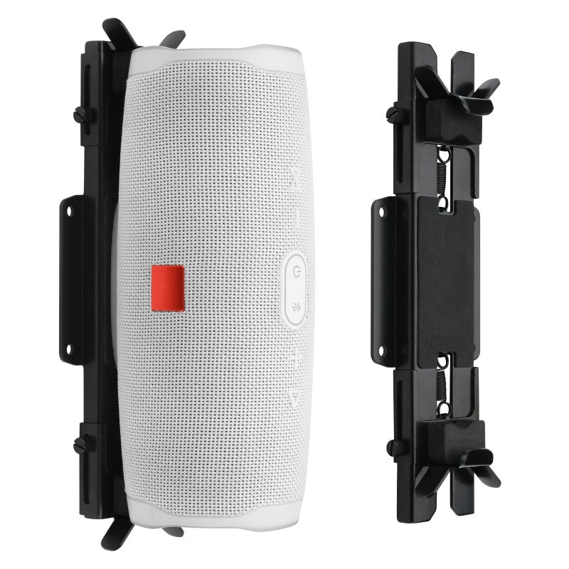 TXEsign Speaker Mount Wall Ceiling Mount for JBL Charge 4/Charge 5/Flip 6/Flip 5, Wall Bracket Metal Holder for Speaker from 6.85 to 9.2 inches (Black) - Image 1