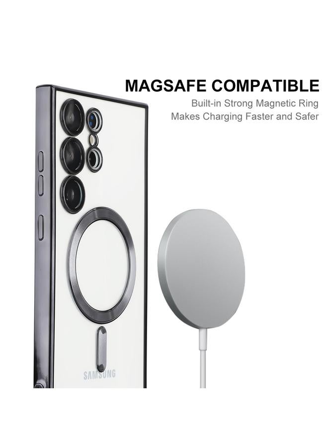 ENKAY Case For Samsung Galaxy S23 Ultra 5G Electroplated MagSafe Shockproof TPU Phone Case with Lens Film - Image 2