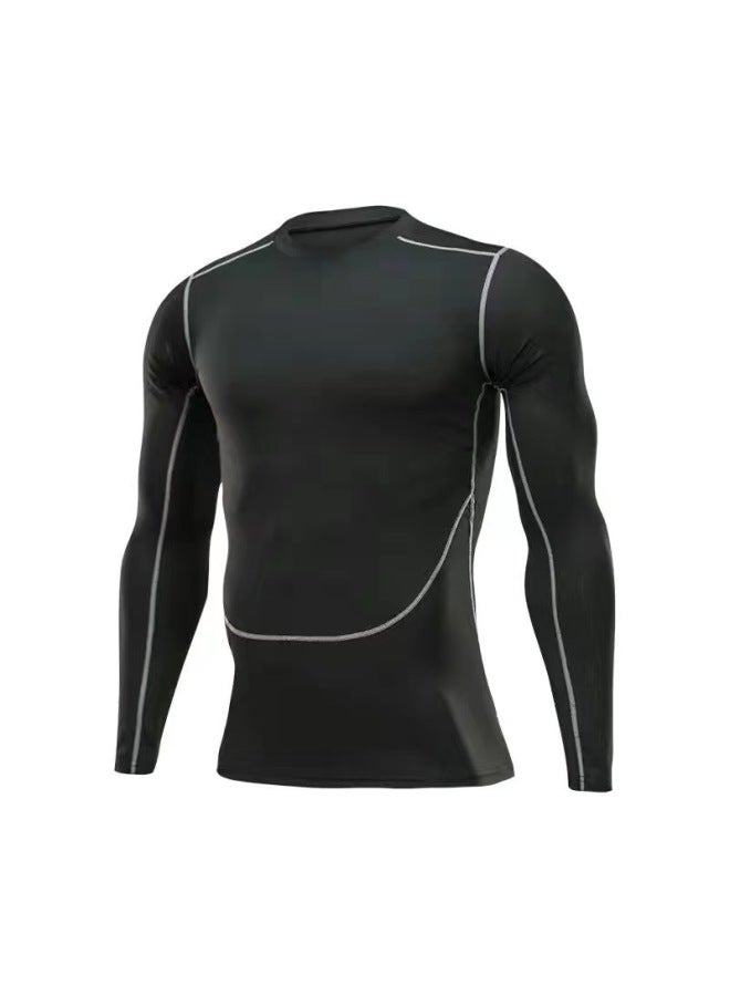 Loquat Swimsuit Men's Top Anti-embarrassment Adult Swimming Diving Suit Suit Summer Men's Swimming Trunks Men's Full Body Sun Protection Long Sleeve-Color:Long Sleeve-  - Image 1