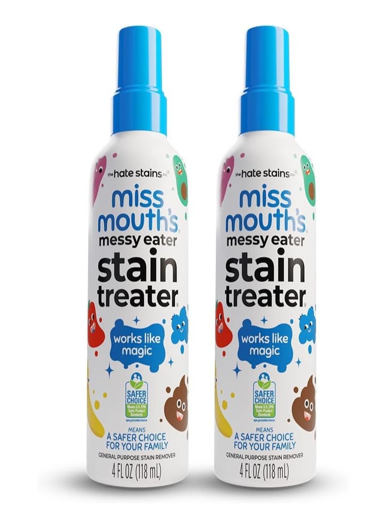 بخاخ مزيل بقع الملابس المتسخة من Miss Mouth، عبوة من قطعتين، سعة 120 مل (240 مل) - Image 1