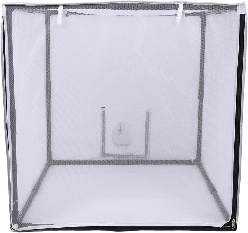 SENECESLI Portable Spray Paint Booth Tent with Filter & Mesh Curtain, Mobile Detachable Painting Tent for Garage Studio Yard, 75x75x75cm - Image 1