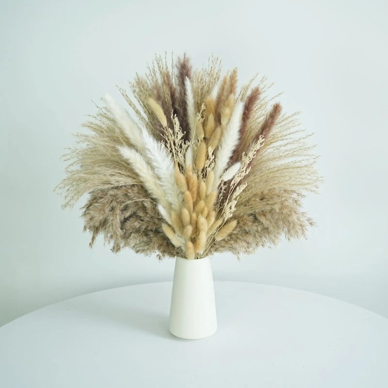 Bluejw Mixed Dried Flower Bouquet - Natural Dried Plants for Mother's Day, Wedding, Christmas Decor, Cafe & Garden Party - Image 2