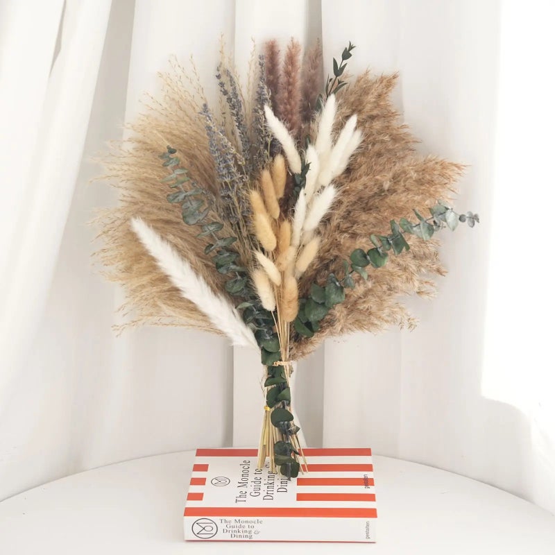 Bluejw Mixed Dried Flower Bouquet - Natural Dried Plants for Mother's Day, Wedding, Christmas Decor, Cafe & Garden Party - Image 4