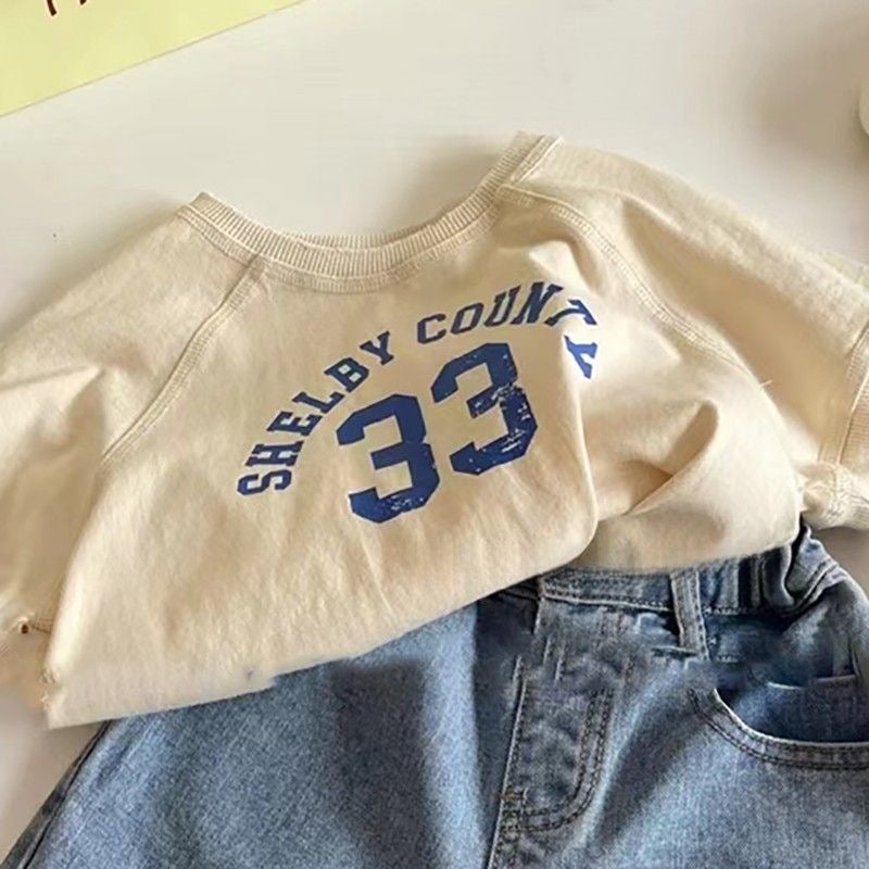 Korean Kidsren'S Clothing 2025 Boys' Casual Pants Kidsren'S Denim Shorts Girls' Loose And Versatile Pants - Image 4