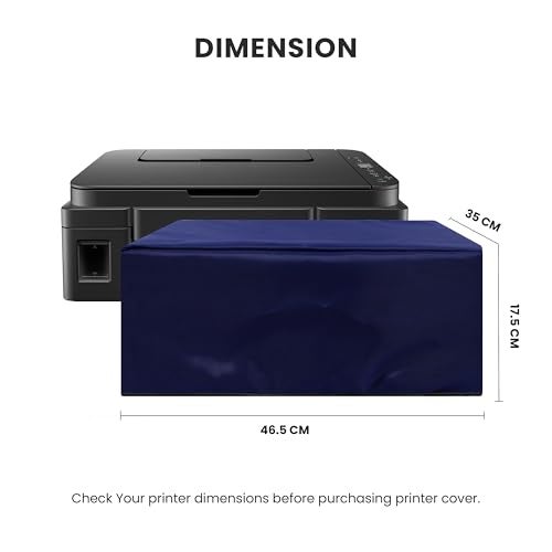 Alifiya Dust Proof Washable Printer Cover for Canon Pixma G2012 / G1730 / G1737 / E560 / G2060 / TS207 All-in-One Ink Tank Colour Printer - Blue - Image 2