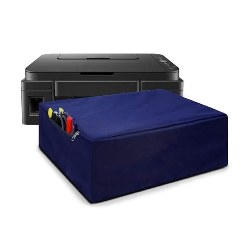 Alifiya Dust Proof Washable Printer Cover for Canon Pixma G2012 / G1730 / G1737 / E560 / G2060 / TS207 All-in-One Ink Tank Colour Printer - Blue - Image 1