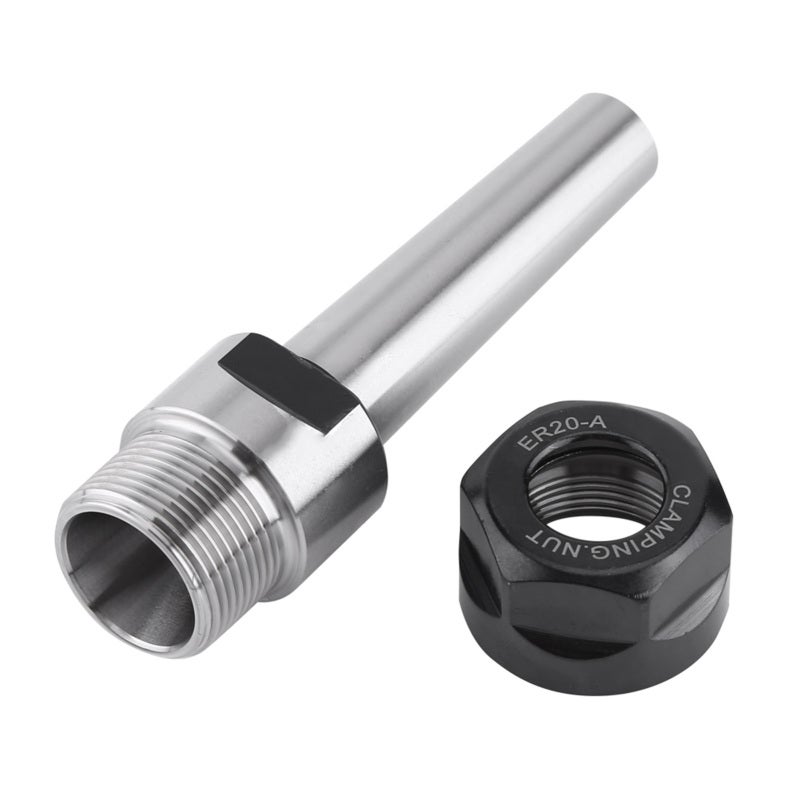 ER20 Collet Chuck: MT2 Arbor Adapter M10 Taper Holder - Antirust Precision Ground Stable Accuracy Carbon Steel Holder for CNC Milling Tools Face Milling Applications - Image 2