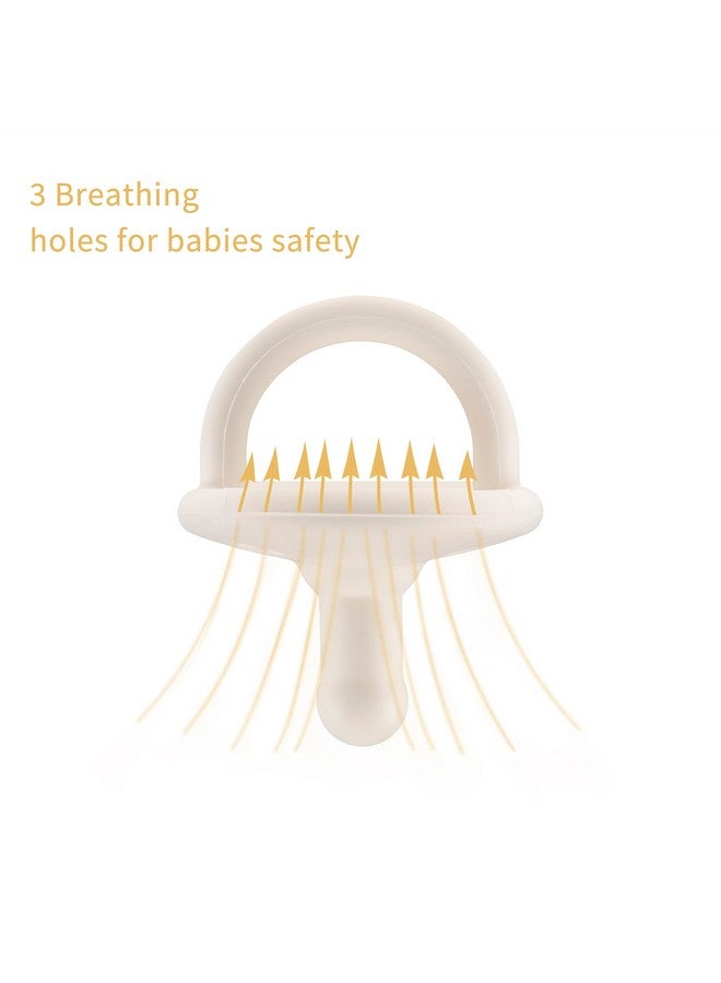 Sweet Child Soothie Pacifiers 018 Months, Set Of 6 Ultralight Silicone Binkies With Collapsible Handle & 3 Air Holes For Added Safety, Best Newborn Pacifiers For Baby Boys Or Girls (Woodlands) - Image 3