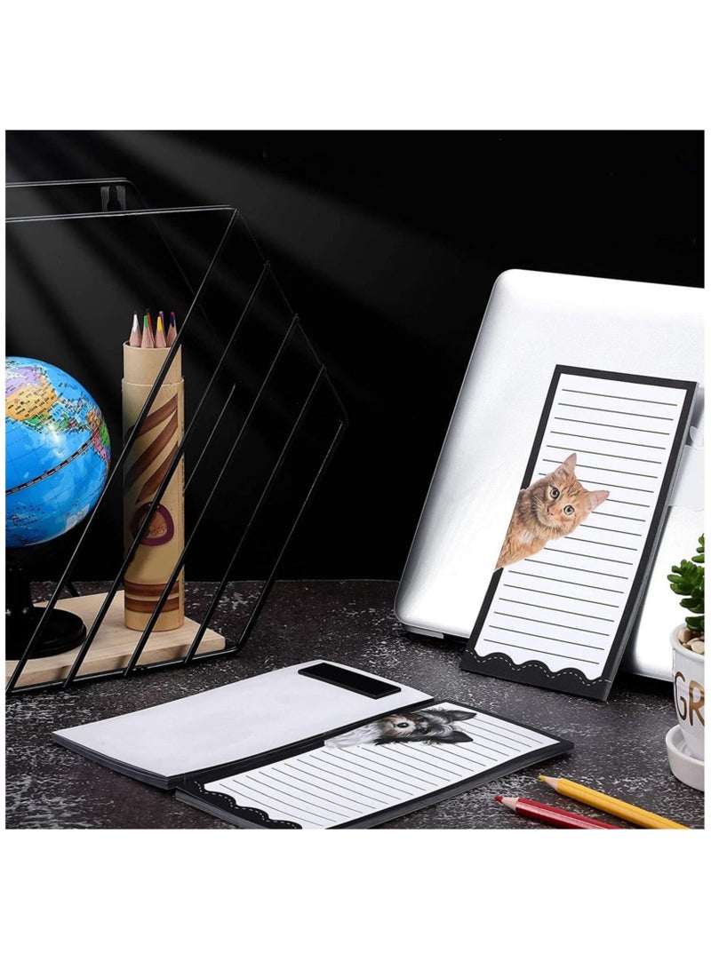 كابتن تيك 6 Pack Magnetic Notepads for Refrigerator - Grocery Shopping List, To-Do Memos, Featuring 6 Unique Animal Designs, Ideal for Kitchen Organization - Image 4