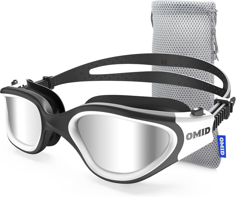 OMID Swim Goggles, P2 Polarized Swimming Goggles for Men Anti-fog Goggles Swimming for Adult Women - Image 1