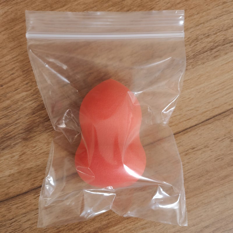 Generic Makeup Egg Beauty Egg Super Soft No Powder Makeup Egg Air Cushion Powder Puff Foundation Special Dry and Wet Dual-Use Sponge Egg Transparent self-sealing bag gourd