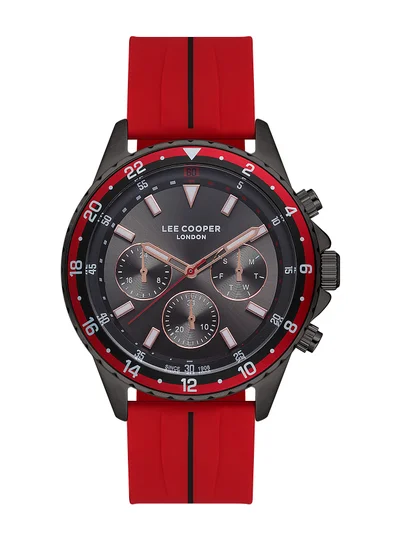 Lee Cooper Men's Silicone Multi Function Watch LC07210.068 - 45 mm