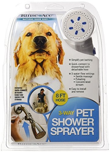 Rinse Ace 3 Way Pet Shower Sprayer with 8 Foot Hose and Quick Connect to Showerhead - Image 3