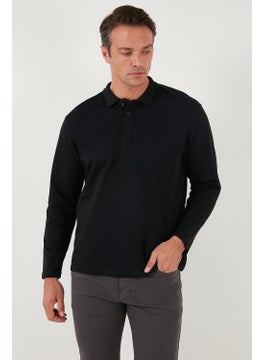 Buratti Stretch Cotton Regular Fit Buttoned Polo Neck Sweat Men's Sweat 5905727  - Image 4