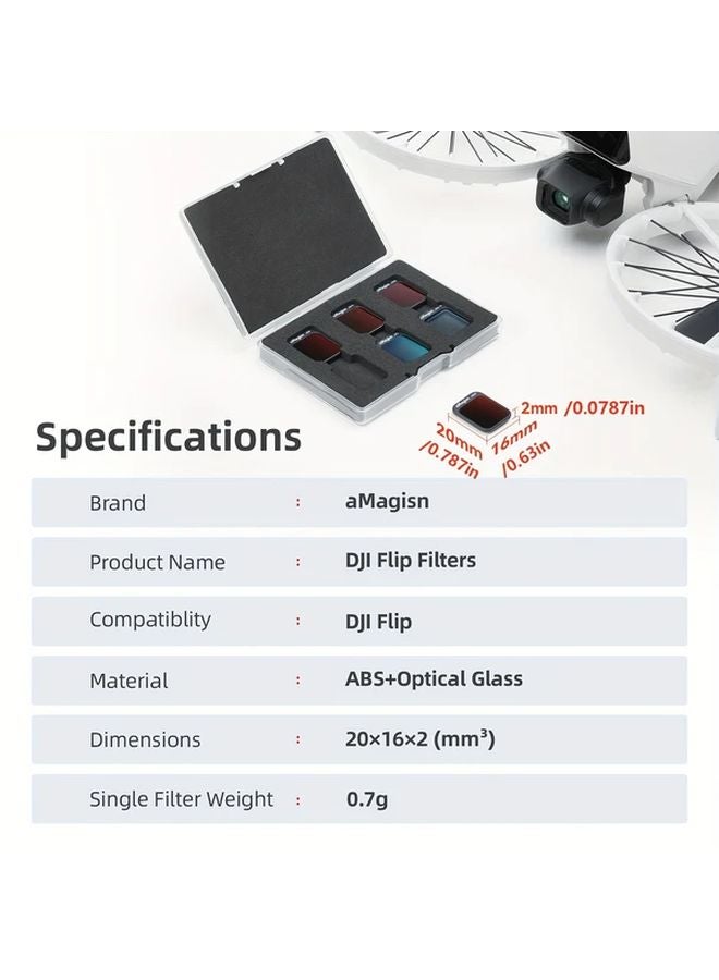 Black Soft 1 4 ND Filter Set For DJI Flip Drone Aerial Photography Accessories - Image 3