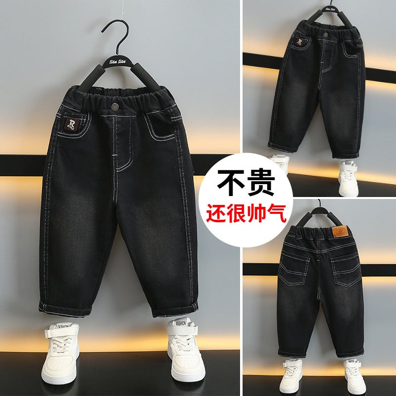 Boys Pants Children'S Stylish Baby Jeans Handsome Boys Spring Casual Fashion - Image 1