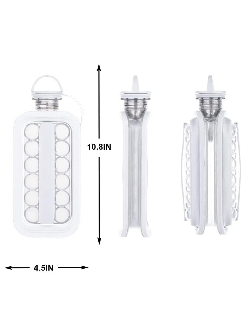 Ice Cube Tray 2 in 1 Portable Ice Hockey Maker Kettle with 17 Compartment Flat Body Cover, Creative Ice Hockey Maker, Ice Cube Mold Container Pot  - Image 4
