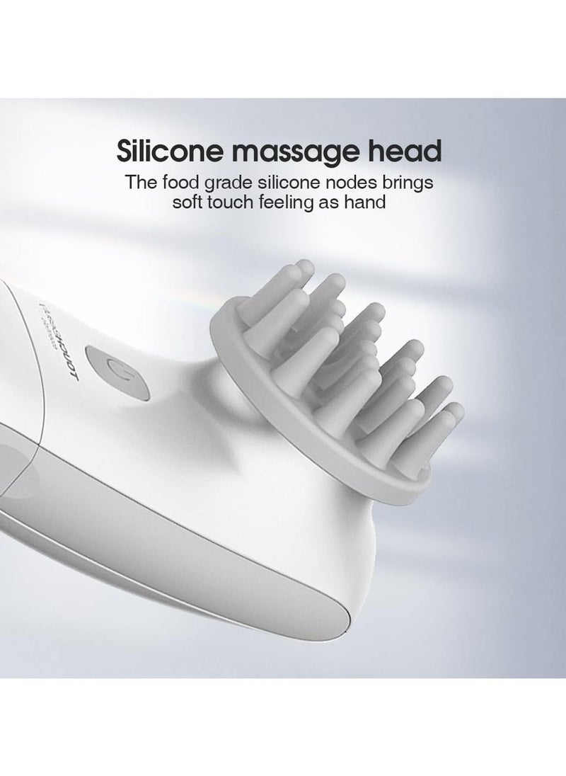 2-in-1 Electric Scalp Massager and Face Cleansing Brush - Vibrating Head Massager to Enhance Blood Circulation, Deep Cleaning Facial Skin Care Device - Image 5