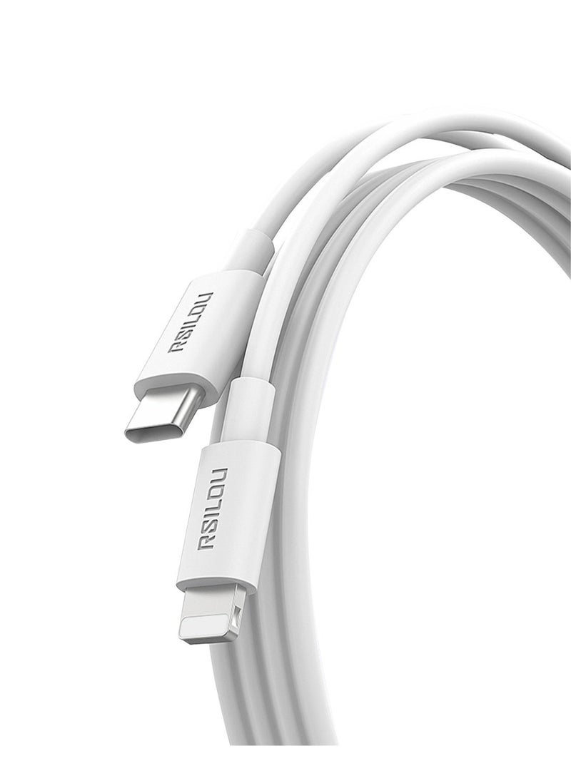 RSILOU R2015 PD Cable USB-C to Lightning 1m | Fast Charging & Data Transfer, Durable Injection-Molded Design, Compatible with iPhone - Image 1