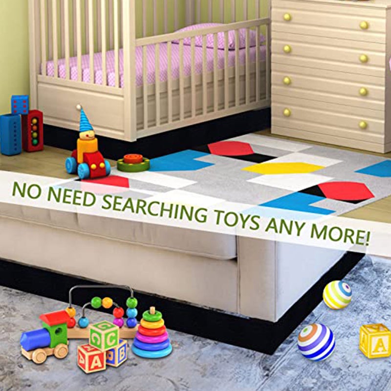 2 Sets of Under Sofa Blocker Sofa Bed Furniture Toy Blocker Furniture Gaps Bumper Strap - Image 5