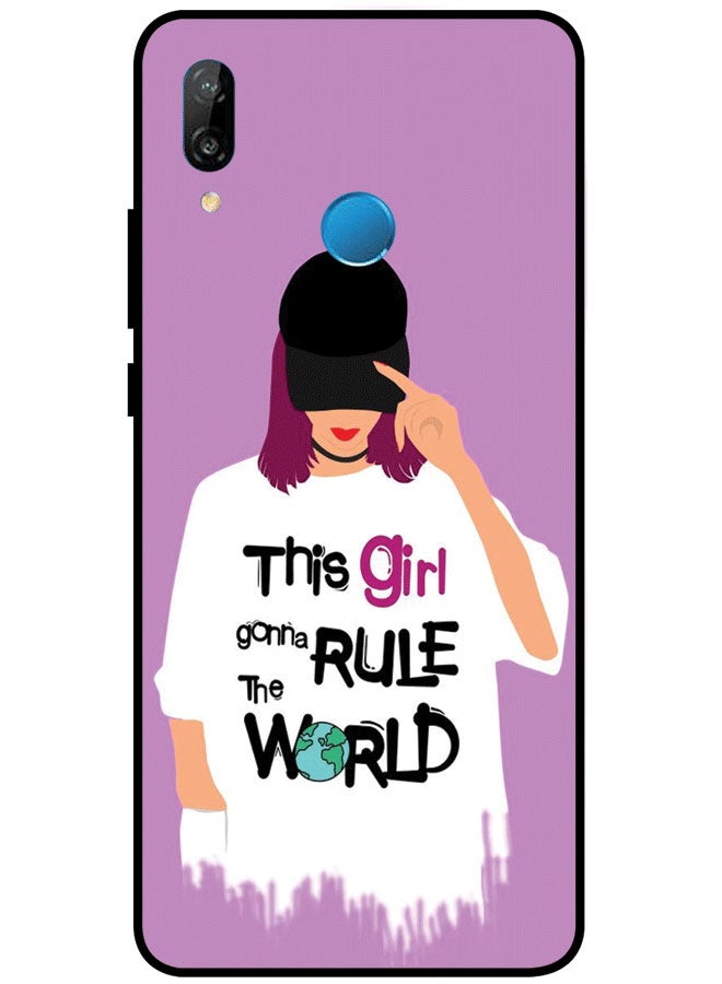 EYE CATCH Protective Case Cover For Huawei Nova 3e Premium Series Protective Case Cover For Huawei Nova 3e Girl Gonna Rule The World  - Image 1