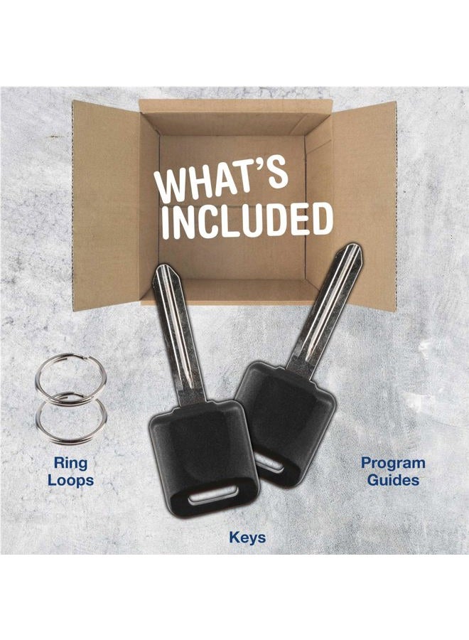 KeylessOption 2X KeylessOption Key Replacement for 2002 2003 2004 2005 2006 2007 2008 2009 2010 2011 2012 2013 2014 2015 2016 2017 2018 2019 Nissan Altima Maxima Rogue Quest Infiniti, N104T 46, Locksmith Required - Image 2