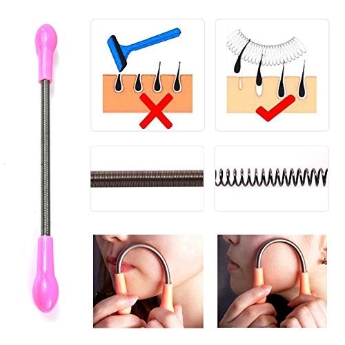 Alexvyan Spring Facial Hair Remover - Hair Threading Tool for Women - Removes Hair from Upper Lip, Neck & Chin - Reusable - Image 4