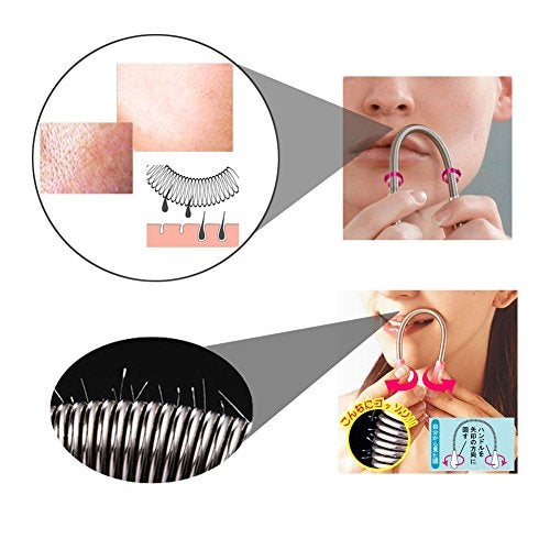 Alexvyan Spring Facial Hair Remover - Hair Threading Tool for Women - Removes Hair from Upper Lip, Neck & Chin - Reusable - Image 3