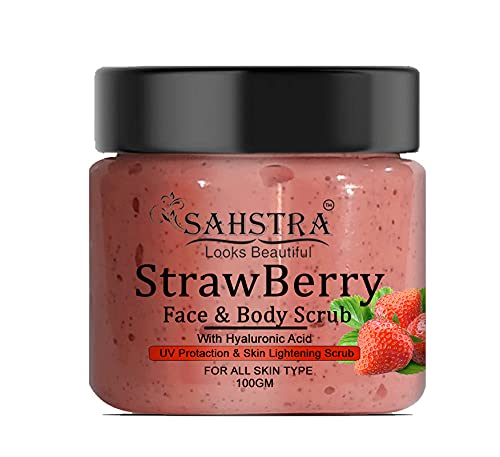 SAHSTRA SAHSTRA Strawberry Face Scrub for Skin Protection and Skin Boosting Scrub StrawberryScrub 