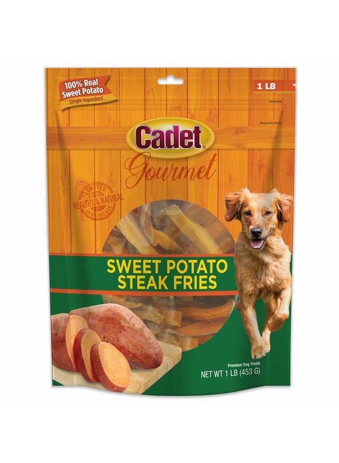 Cadet Sweet Potato Dog Treat Steak Fries; 1 lb. - Image 1