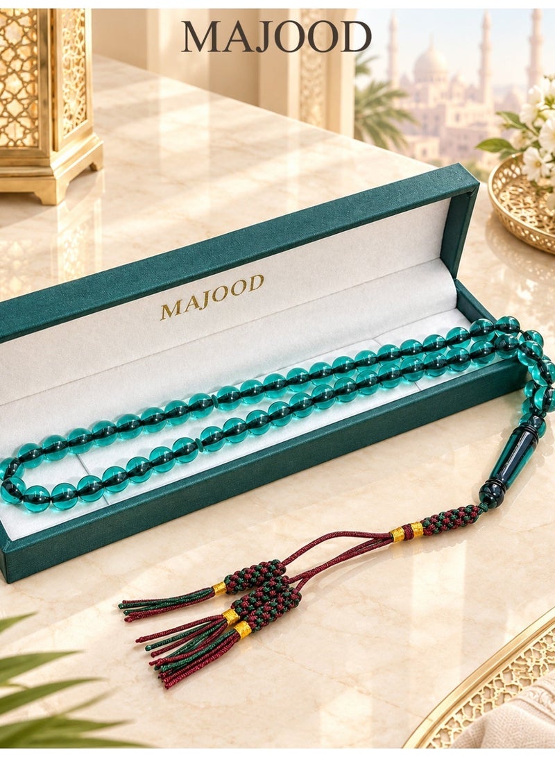 MAJOOD 51-Bead Resin Prayer Beads | Tasbih | 10mm | Ramadan Gift | For Men & Women - Image 1