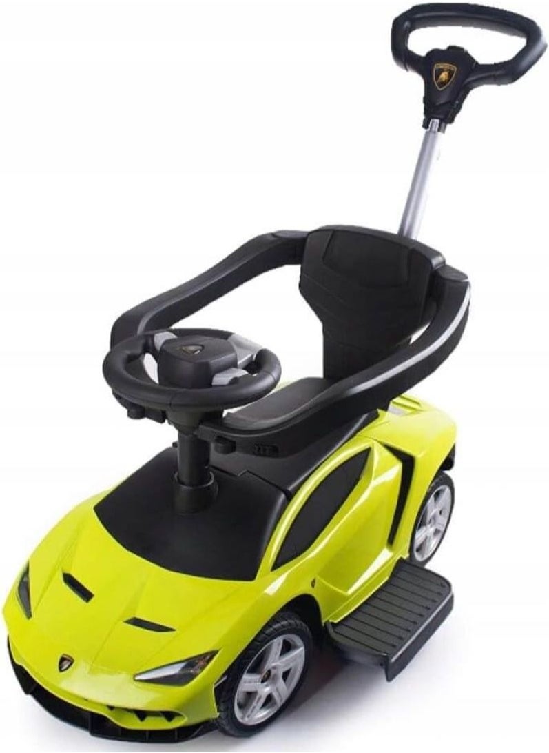 Lovely Baby - Lamborghini Push Car Ride-on with Push Handle & Canopy - Image 1