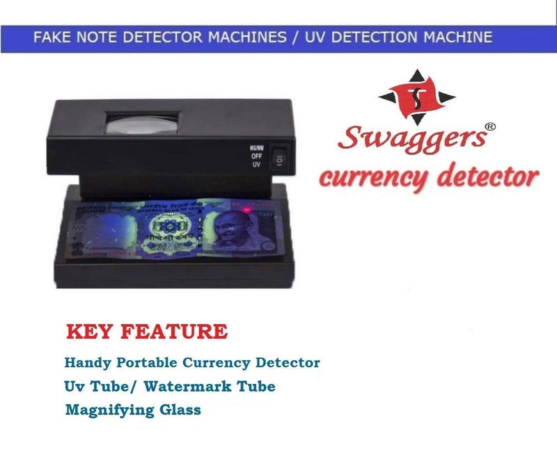 swaggers Mini UV Fake Note Detector/Duplicate Money Detector Machine with Blue and White Light- Compact - Image 3