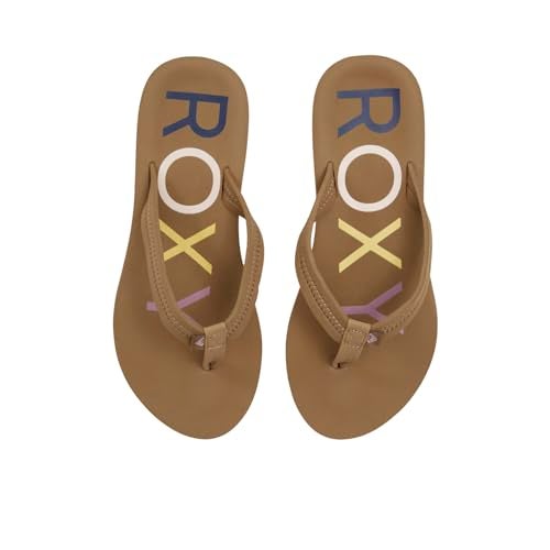 Roxy Women's VIsta III Flat Sandals, Open Beige, 8 - Image 4