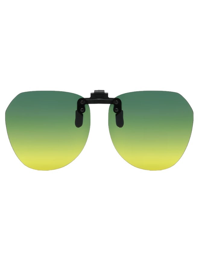 Lovedru Ralph Drew Day And Night Dual-use Sungl With Myopia Clip, Anti-glare Dimming High Beam Night Vision Mirror, Uv Protection Polarized Clip - Image 3