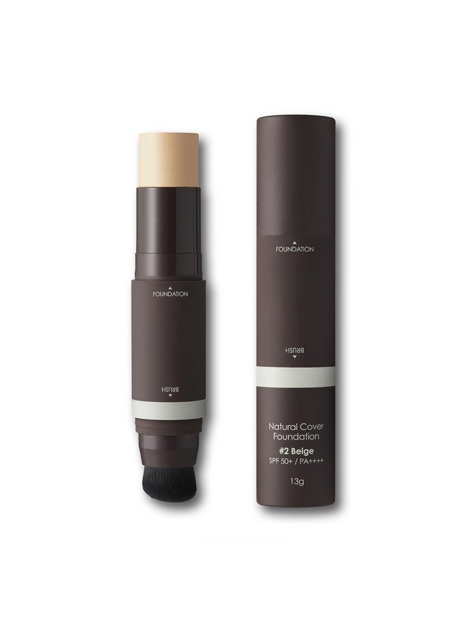 OBgE Natural Cover Foundation (Beige, 0.5Oz) Stick Foundation With Brush For Flawless Skin Tone Correction And Coverage. Longlasting Wear For Daily Use. - Image 2