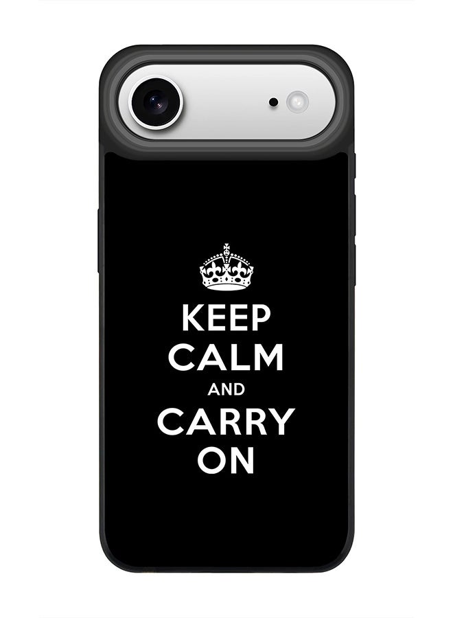 Stylizedd iPhone Air Case, [Compatible with MagSafe] Slim Magnetic cover Phone Case iPhone Air -Keep calm and carry on - Image 1