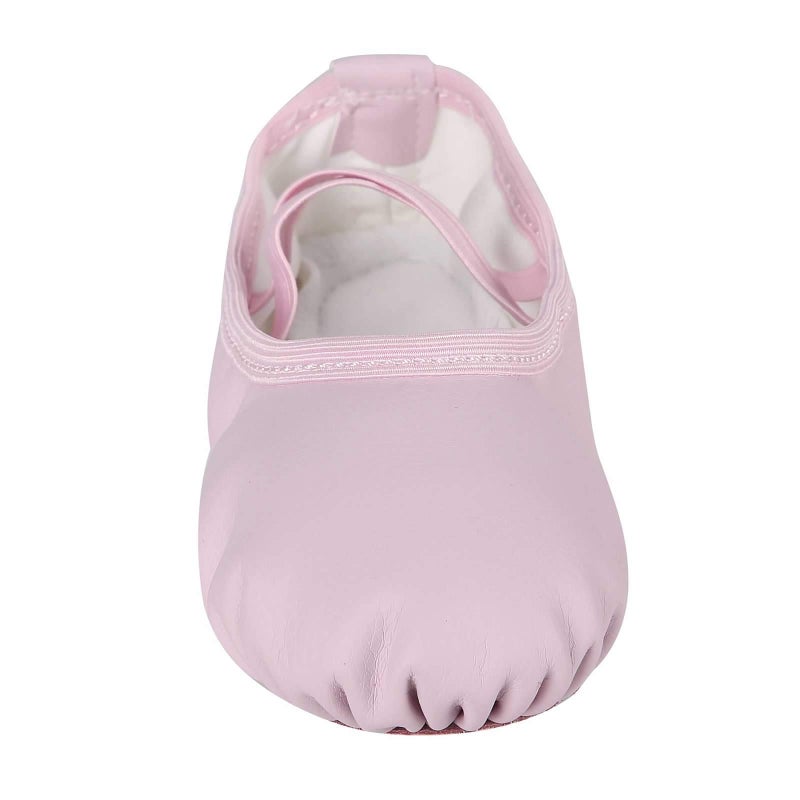 Dynadans Soft Leather Ballet Shoes/Ballet Slippers/Dance Shoes for Girls and Boys (Toddler/Little/Big Kid/Women)-Pink-12.5M Little Kid - Image 2