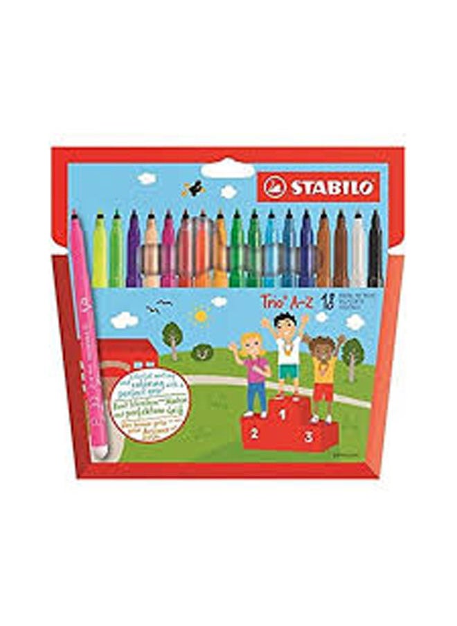 STABILO German Flomaster Color Set 18 Power Multicolour 