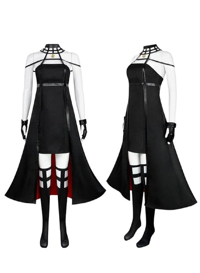 Gerenic Yor Forger Cosplay Costume Anya Forger Cosplay Dress Outfit Uniform Headband Earring Accessories Full Set  - Image 2