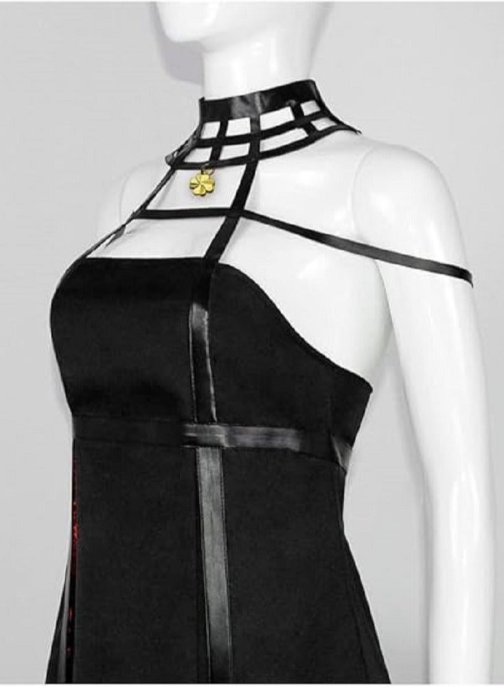Gerenic Yor Forger Cosplay Costume Anya Forger Cosplay Dress Outfit Uniform Headband Earring Accessories Full Set  - Image 3