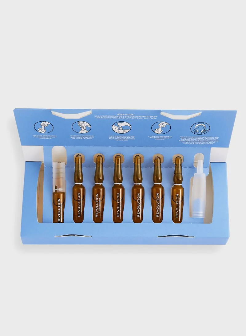 REVOLUTION Revolution Skincare Salicylic Acid 7 Day Blemish Preventing Skin Plan Ampoules